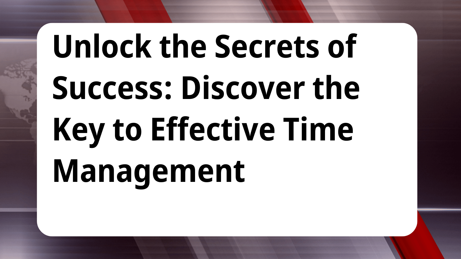 time management